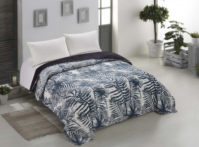 Cuvertura reversibila din microfibra BUSH White / Black