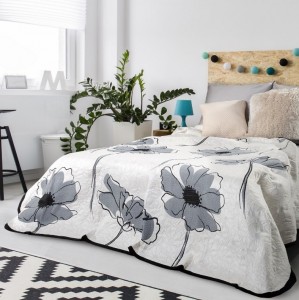 Cuvertura reversibila Elva Cream / Black