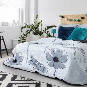 Cuvertura reversibila Elva Grey / Black