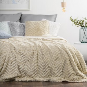 Cuvertura reversibila Giana Beige