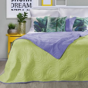 Cuvertura reversibila Josh Green / Purple, 220 x 240 cm