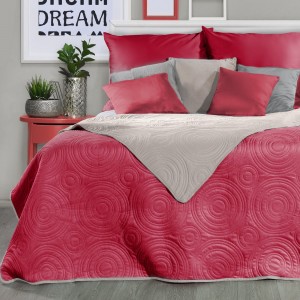 Cuvertura reversibila Josh Red / Light Brown