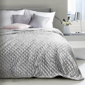 Cuvertura reversibila Misty Dark Grey, 220 x 240 cm