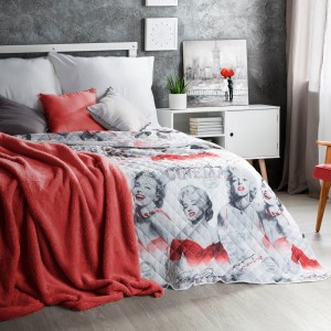 Cuvertura reversibila pat copii Merilyn Multicolour, 220 x 240 cm