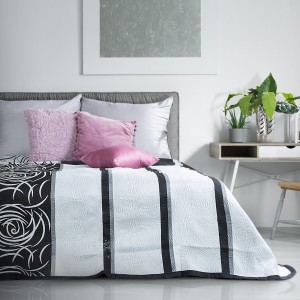 Cuvertura reversibila Sue Grey / Black