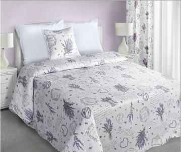 Cuvertura Sendi White / Purple, 170 x 210 cm