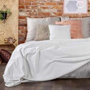 Cuvertura Wiktor Cream, 170 x 210 cm