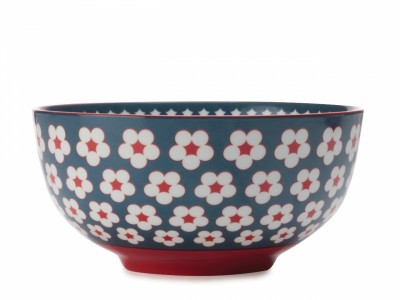 Bol salata Dark Blue, Cotton Bud, 18 cm