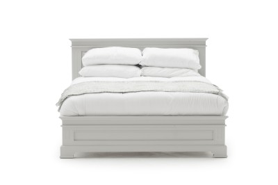 Pat din MDF si lemn de pin Deauville Grey