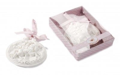 Decoratiune aromaterapie in cutie cadou, Fairy Tale Alb, l11,3xA2,8xH15 cm