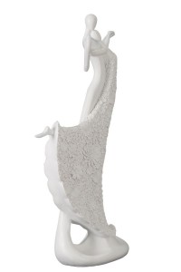 Decoratiune din rasina Ballerini Alb, l29xA12xH45,5 cm