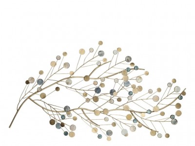 Decoratiune de perete din metal Deco 963607 Auriu, l90xA3xH47, Villa Collection