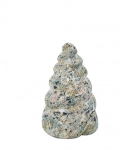 Decoratiune din lemn de albasia, Ethnic Conch Multicolour, Ø10xH17 cm