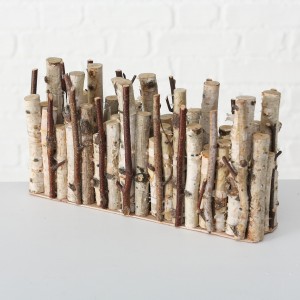 Decoratiune din lemn de mesteacan Birki Natural, L25xl8xH16 cm