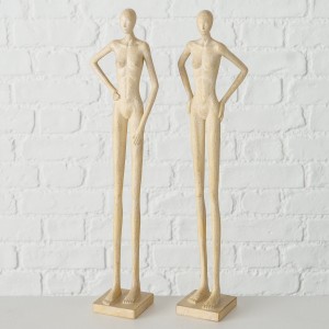 Decoratiune din polirasina Cantilla Nude, Modele Asortate, l9xA6xH40 cm