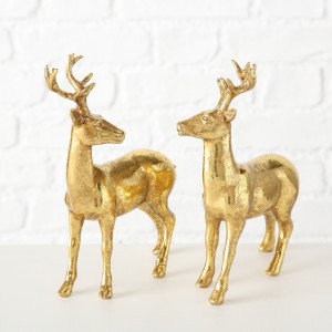 Decoratiune din polirasina Tobin Auriu, Modele Asortate, l15xA8xH21 cm