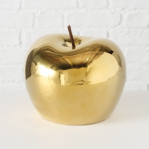 Decoratiune din portelan Nesta Auriu, Ø15xH14 cm