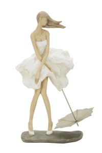 Decoratiune din rasina Donna Natural, l18xA11xH31 cm