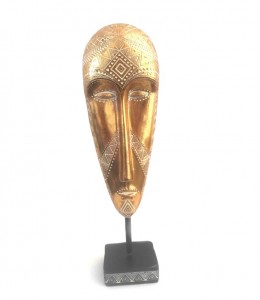 Decoratiune din rasina, Tribal Multicolor, L9,8xl6,2xH33,5 cm