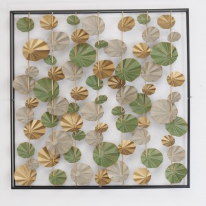 Decoratiune metalica de perete Arabesque Multicolor, l115xA11,5xH115 cm