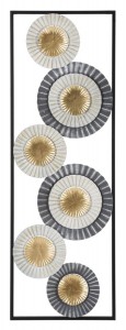 Decoratiune metalica de perete, Art A Multicolor, l31xA2xH90 cm