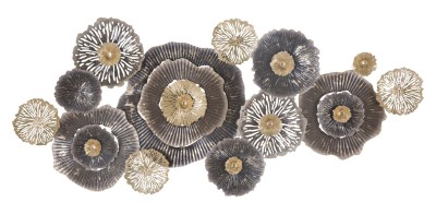 Decoratiune metalica de perete, Browny A Multicolor, l167,6xA7,6xH73,5 cm