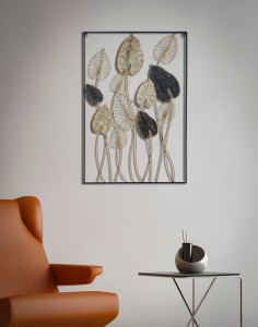 Decoratiune metalica de perete Century-B Multicolor, l66xA4,5xH100 cm