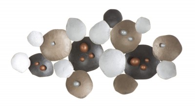 Decoratiune metalica de perete Cup Multicolor, l134,5xA7,5xH74 cm