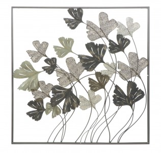 Decoratiune metalica de perete Diana Square Multicolor, l101xA8xH101 cm