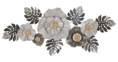 Decoratiune metalica de perete, Edy A Multicolor, l152xA8,9xH72,4 cm