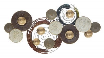 Decoratiune metalica de perete, Glov Multicolor, l88,5xA5xH45,5 cm