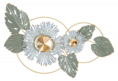 Decoratiune metalica de perete, Gret Multicolor, l90,5xA7,5xH50 cm