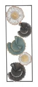 Decoratiune metalica de perete Lec B Multicolor, l30xA5xH88,5 cm