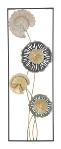 Decoratiune metalica de perete Let A Multicolor, l30xA5xH88,5 cm