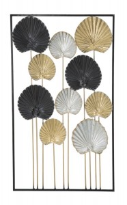 Decoratiune metalica de perete Lex B Multicolor, l52,5xA2,5xH88,5 cm