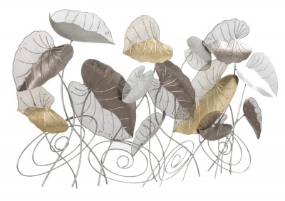 Decoratiune metalica de perete Loty Multicolor, l135xA7xH67,5 cm