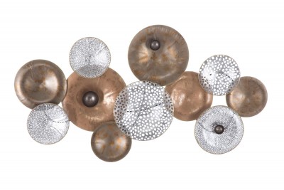 Decoratiune metalica de perete Mush Multicolor, l91xA6xH49,5 cm