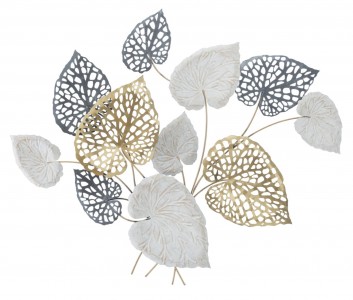 Decoratiune metalica de perete, Ory B Multicolor, l100xA5xH80 cm