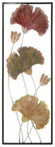 Decoratiune metalica de perete Qiz-A, L31xl3xH90 cm