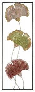 Decoratiune metalica de perete Qiz-B, L31xl2,5xH90 cm