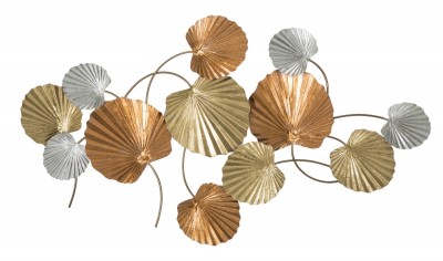 Decoratiune metalica de perete Tody Large A Multicolor, l124xA5xH69 cm