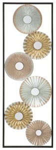 Decoratiune metalica de perete Torh-A Multicolor, l31xA1,8xH90 cm