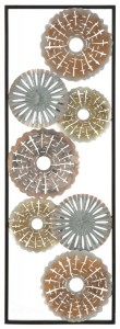 Decoratiune metalica de perete Tud-A, L31xl1,8xH90 cm