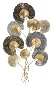 Decoratiune metalica de perete, Web C Multicolor, l63,5xA4xH109,5 cm