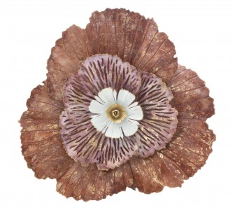 Decoratiune metalica de perete Panel Auriu, l73,5xA11xH72 cm