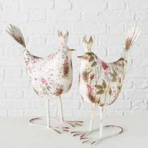 Decoratiune metalica Rosalie Multicolor, Modele Asortate, l30xA15xH40 cm