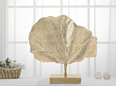 Decoratiune metalica Tree Glam Auriu, L55xl10xH56 cm