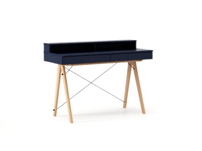 Masa de birou Basic Beech Dark Navy, L100xl50xh85 cm