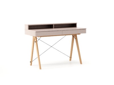 Masa de birou Basic Beech Dusty Pink, L100xl50xh85 cm