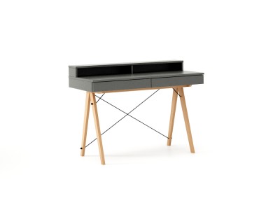 Masa de birou Basic Beech Grey, L100xl50xh85 cm